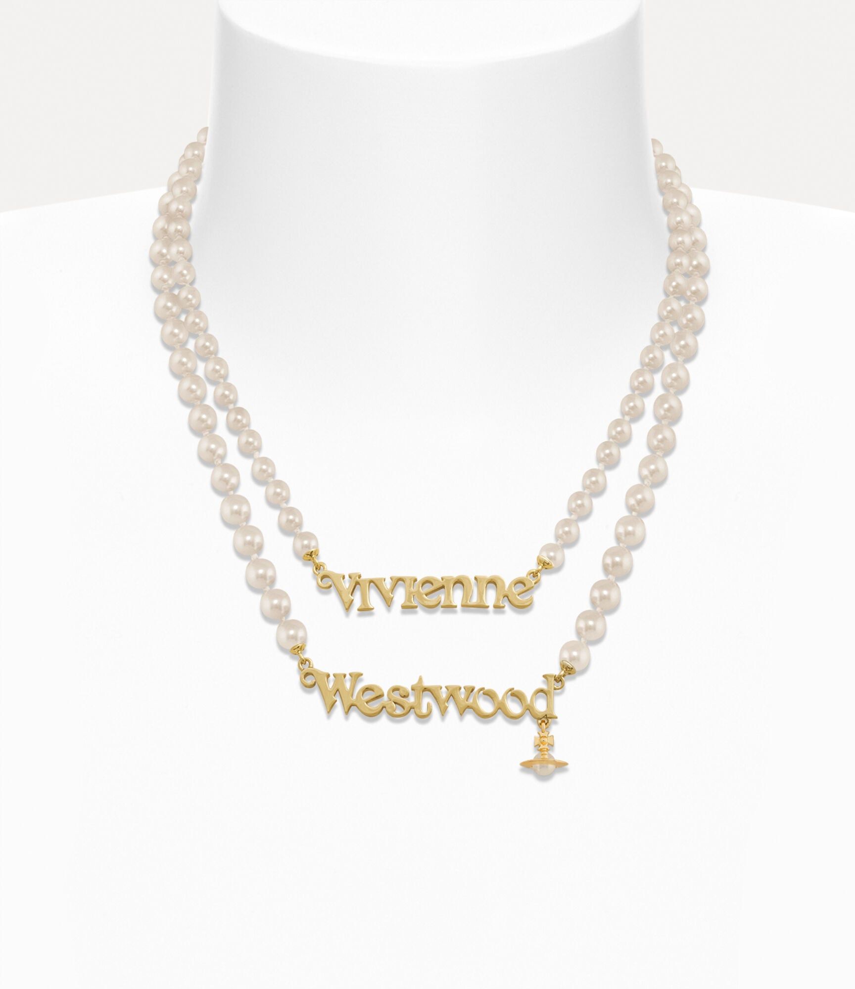  Vòng Cổ Nữ Vivienne Westwood Amelia 'Cream Pearl' 