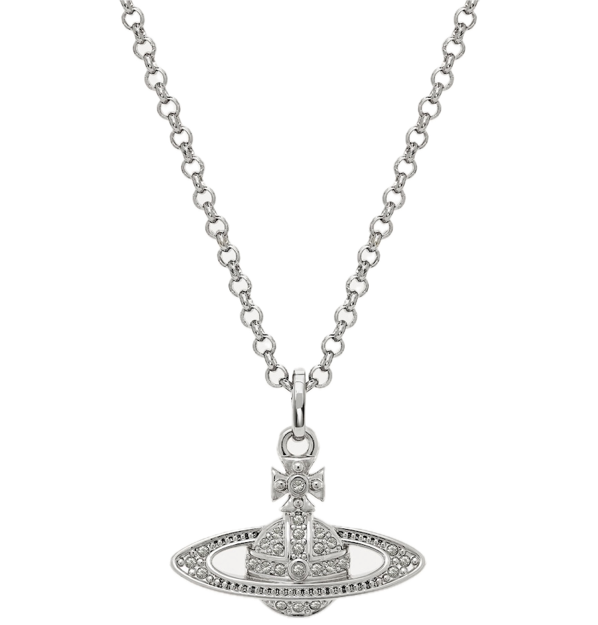  Vòng Cổ Nữ Vivienne Westwood Mini Bas 'Platinum' 