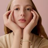  Vòng Tay Nữ Hermes Uni Bangle 'Vert Fizz Rose Gold' 