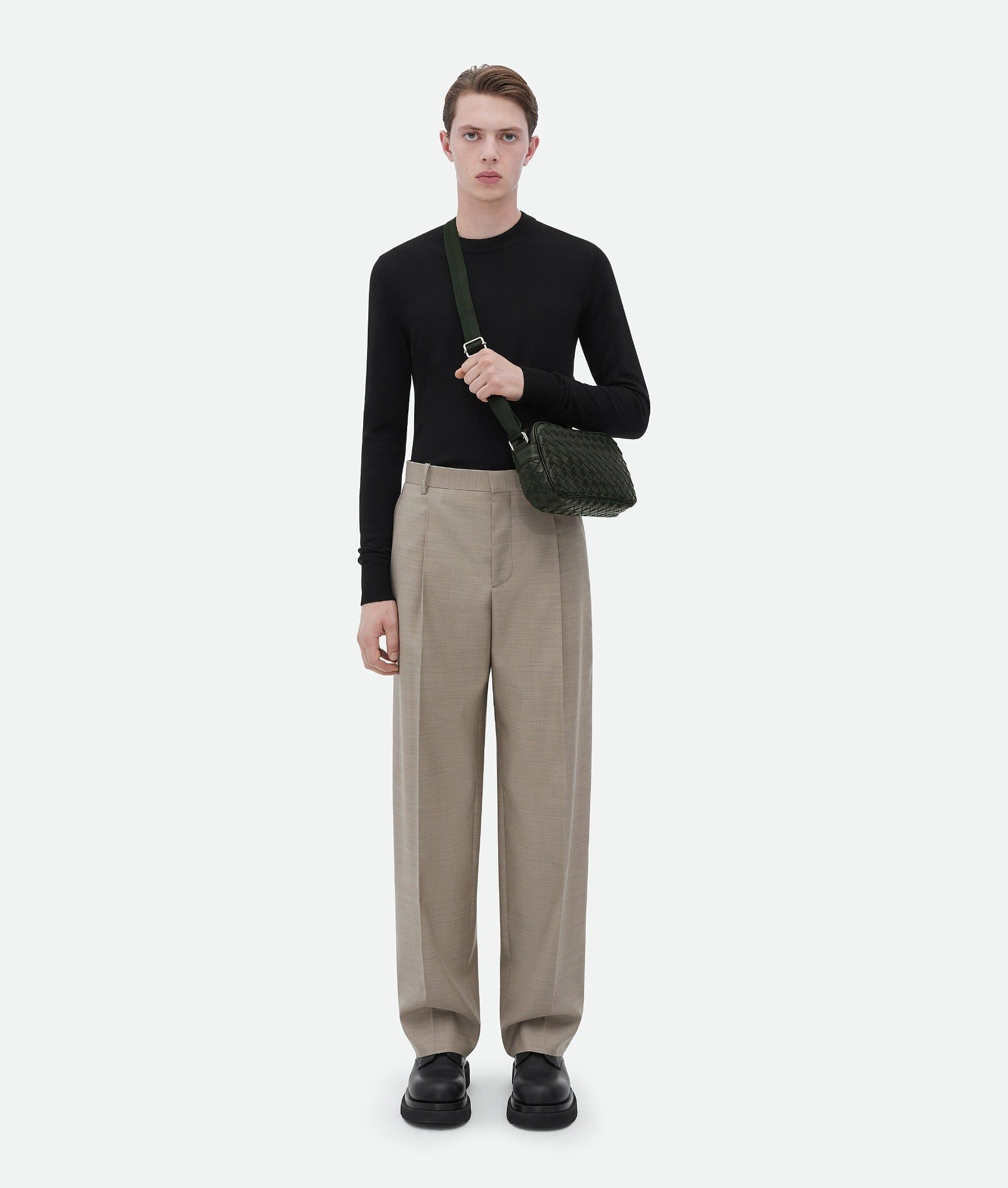  Túi Bottega Veneta Small Intrecciato Camera Bag 'Green' 