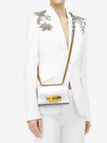  Túi Nữ Alexander McQueen Mini Jewelled Satchel 'Silver' 