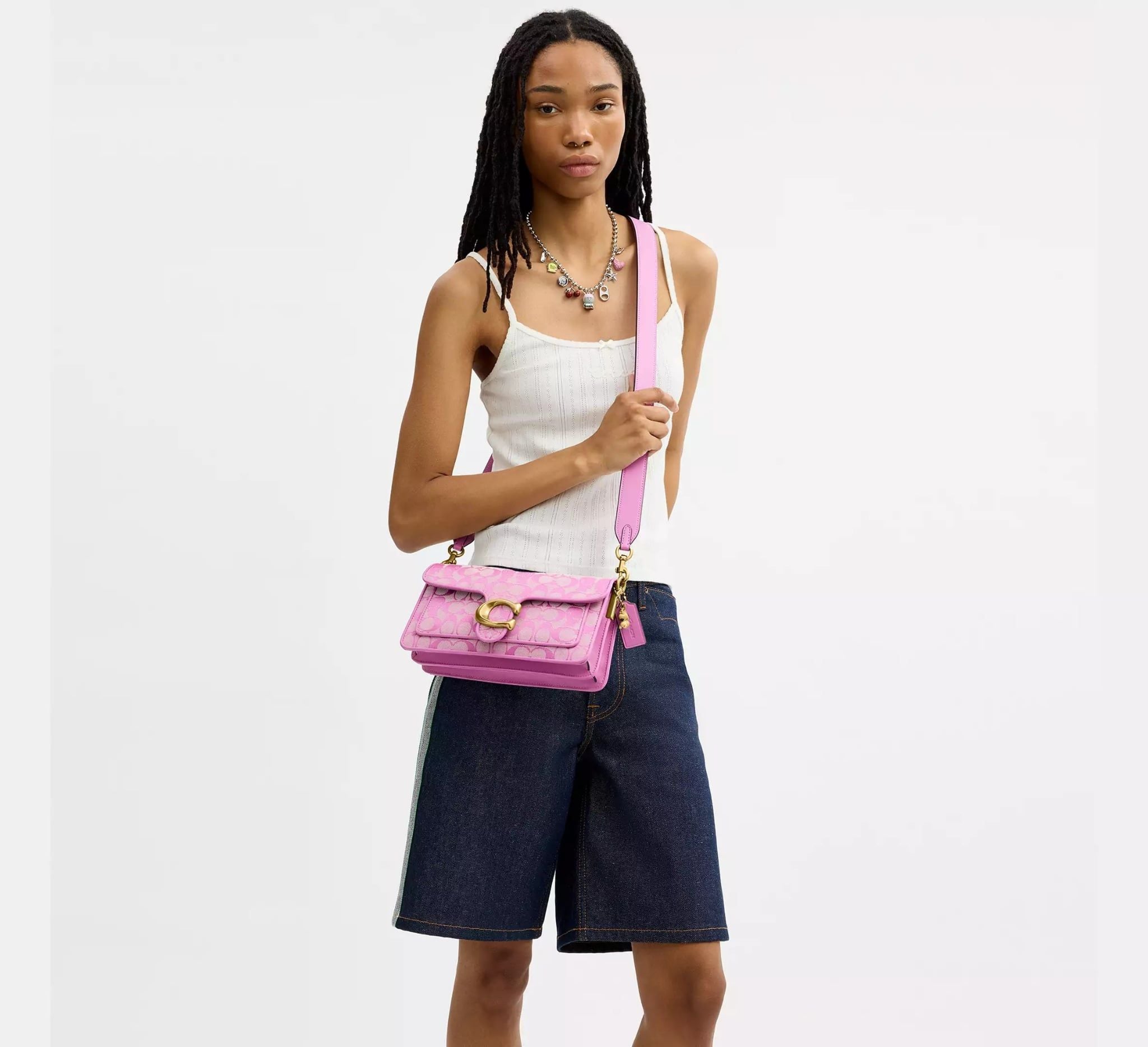  Túi Nữ Coach Brain Dead Soft Tabby Shoulder Bag 26 'Fuchsia' 