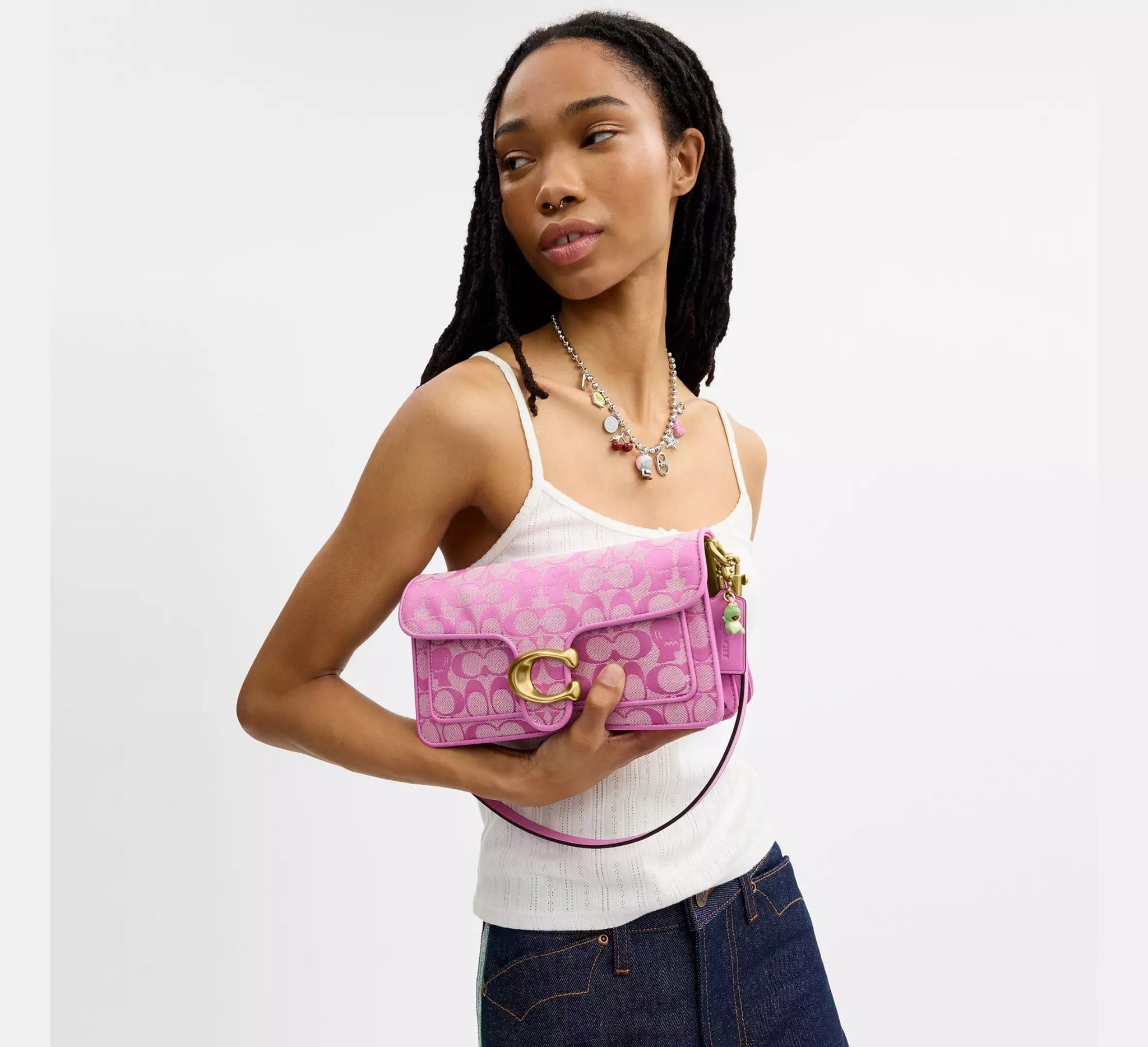  Túi Nữ Coach Brain Dead Soft Tabby Shoulder Bag 26 'Fuchsia' 