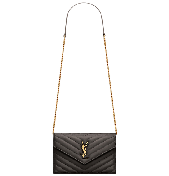  Túi Nữ Saint Laurent Cassandre Envelope Wallet 'Grey' 