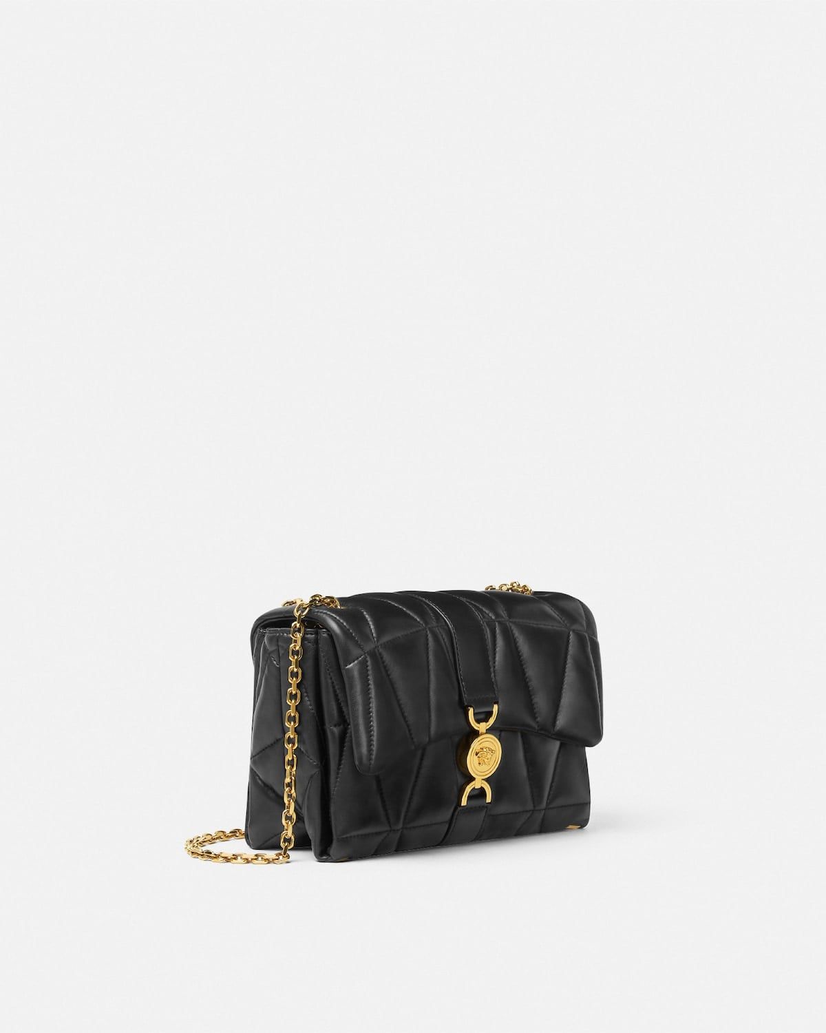  Túi Nữ Versace Kleio Quilted Shoulder Bag 'Black' 