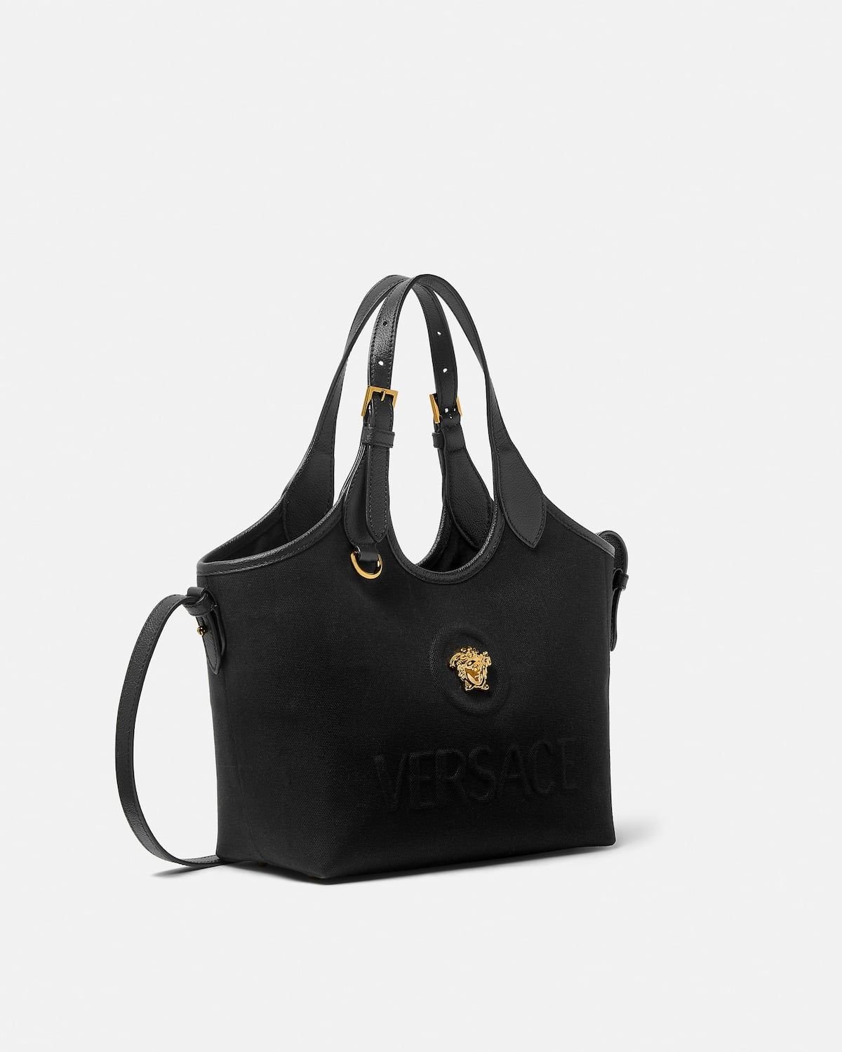  Túi Nữ Versace La Medusa Canvas Mini Tote 'Black' 