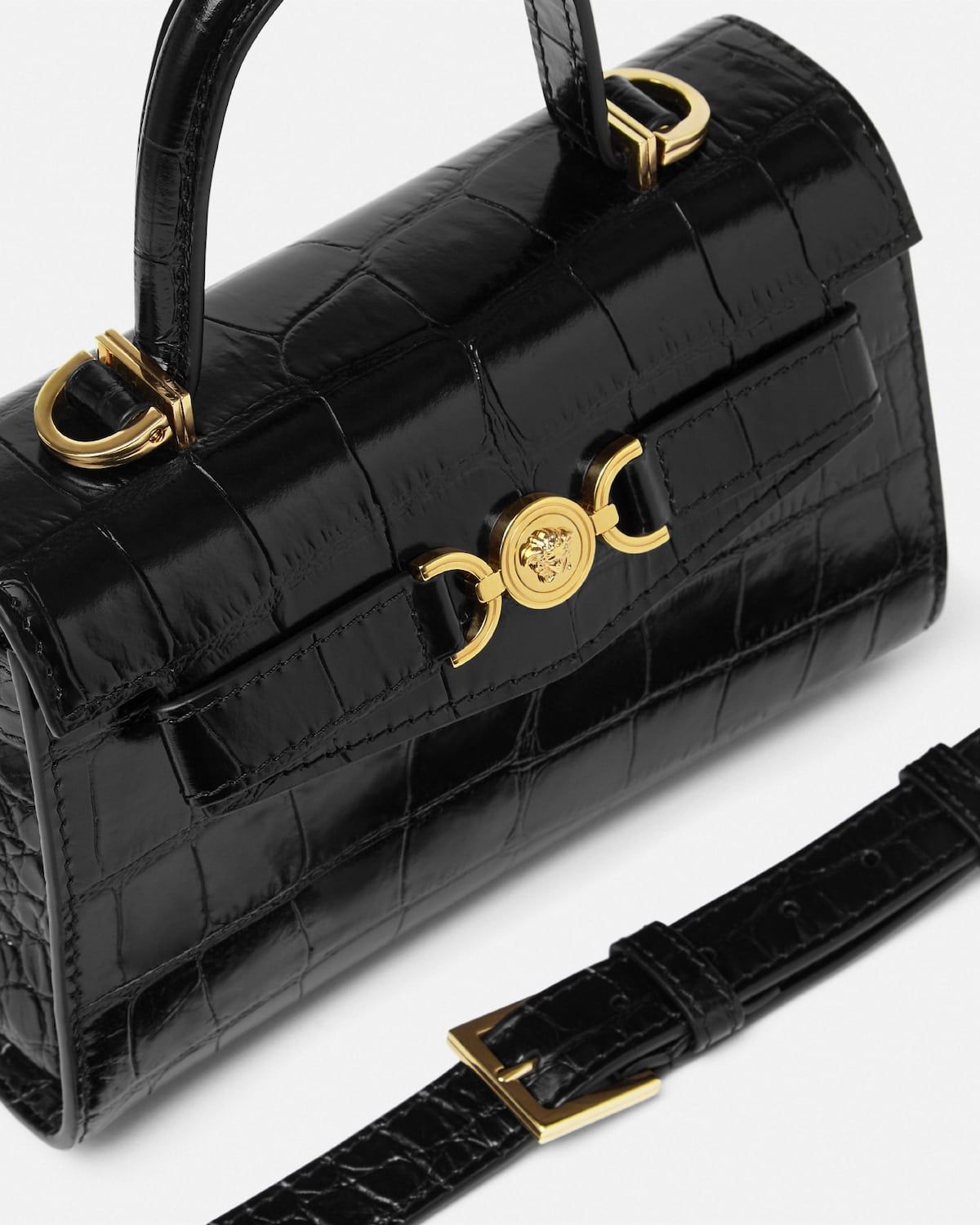  Túi Nữ Versace Medusa 95 Small Top Handle 'Black' 