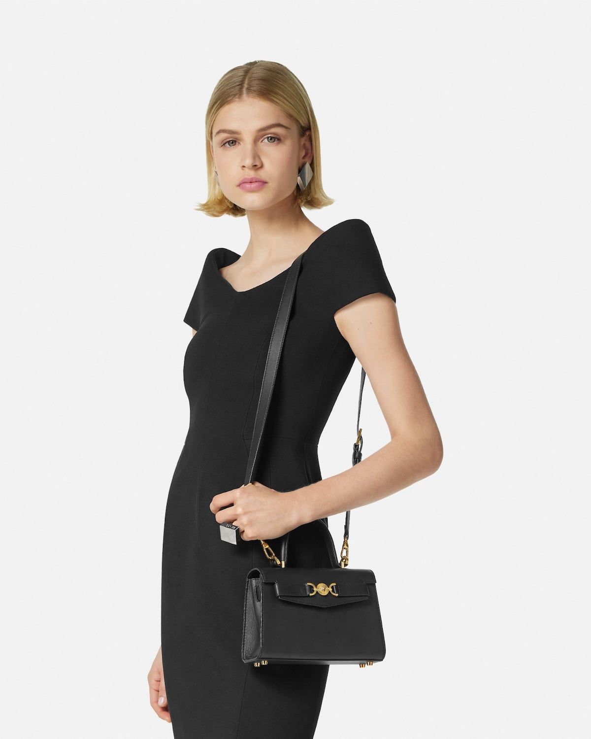  Túi Nữ Versace Medusa 95 Small Top-Handle 'Black' 