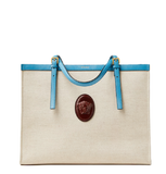  Túi Nữ Versace Rivière Canvas Tote 'Light Blue' 
