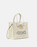  Túi Nữ Versace La Medusa Printed Small Tote 'White' 