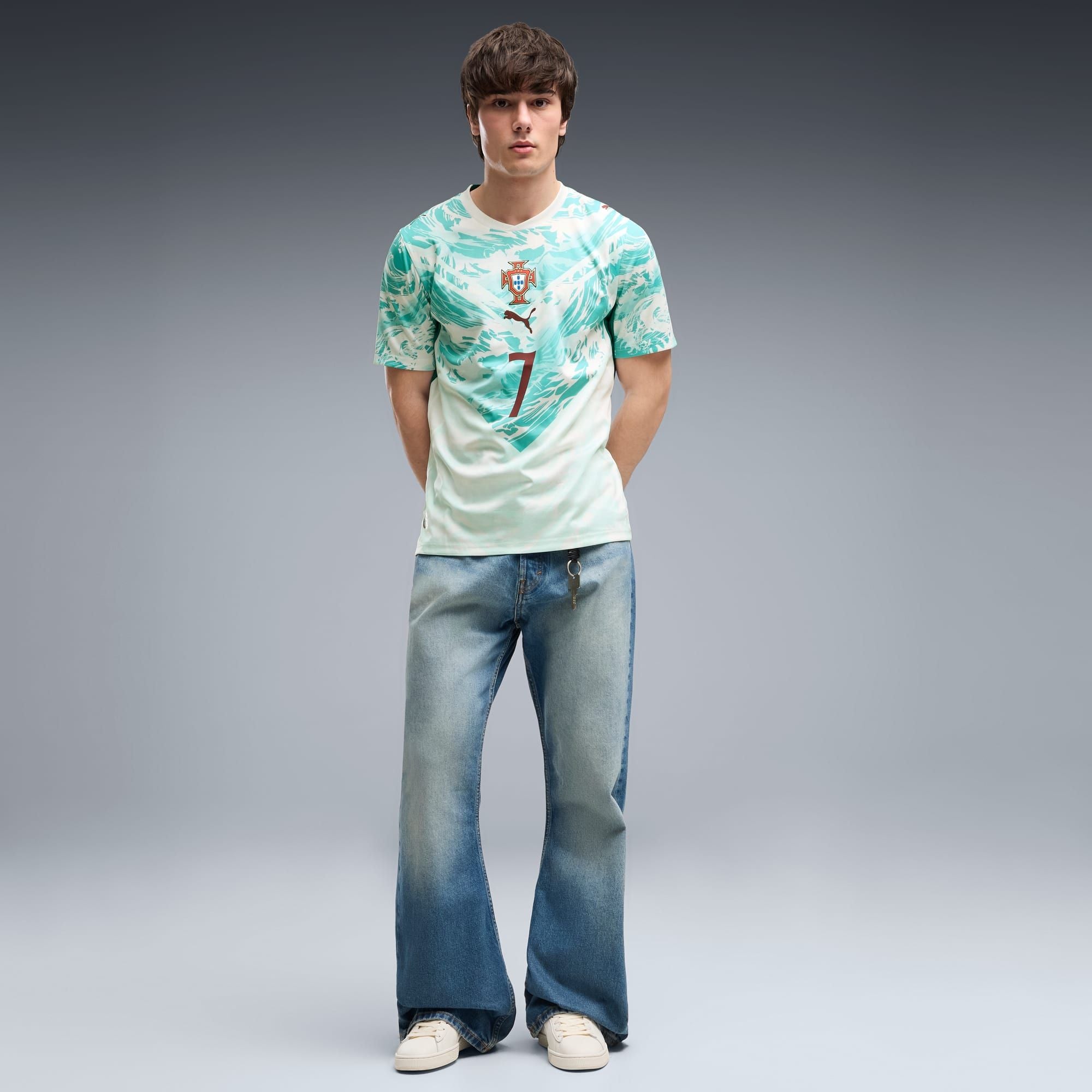  Áo Puma Portugal Away Player Jersey 'Blue' 