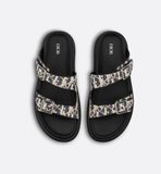  Dép Nam Dior Aqua Sandal 'Blue Beige' 
