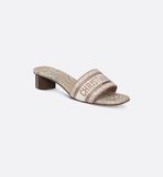  Dép Nữ Dior Dway Heeled Slide 'Beige' 