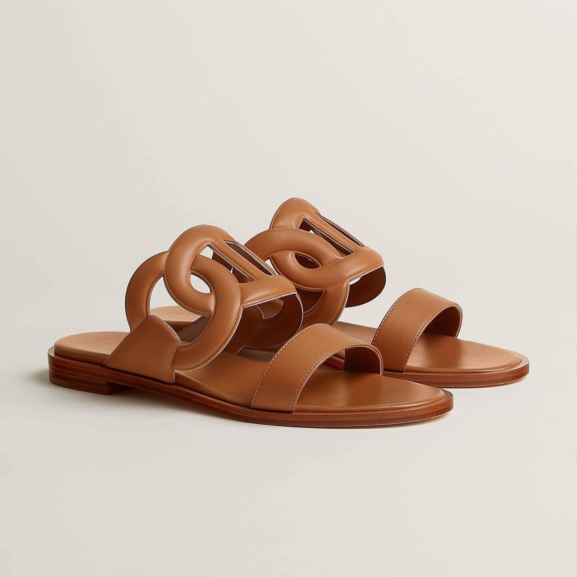 Dép Nữ Hermes Lagune Sandal 'Naturel' 