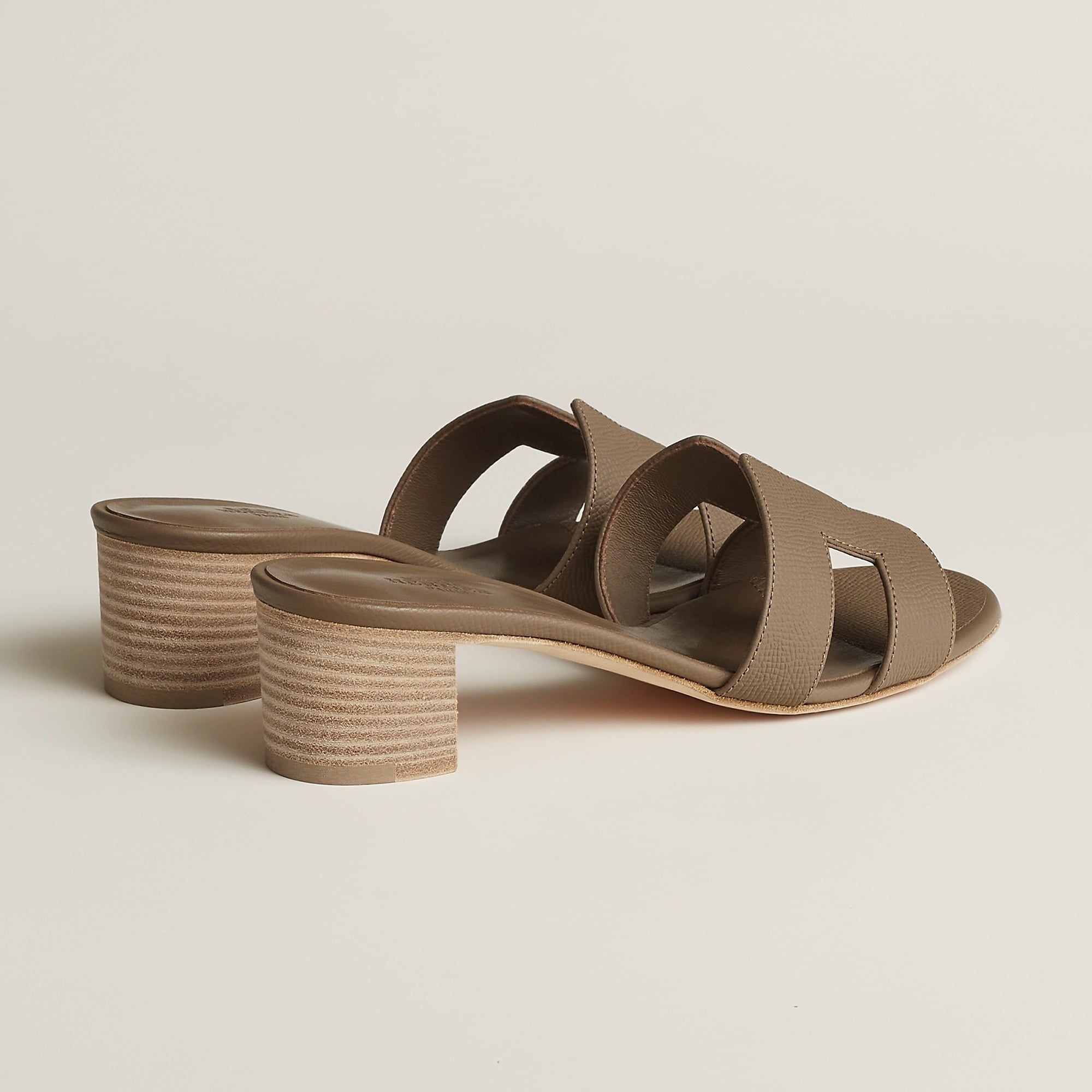  Dép Nữ Hermes Oasis Sandal 'Étoupe' 