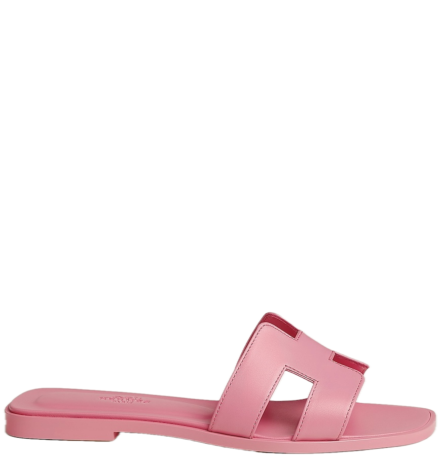  Dép Nữ Hermes Oran Sandal 'Rose Bonbon' 