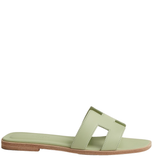  Dép Nữ Hermes Oran Sandal 'Vert De Mer' 