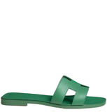  Dép Nữ Hermes Oran Sandal 'Vert Jungle' 