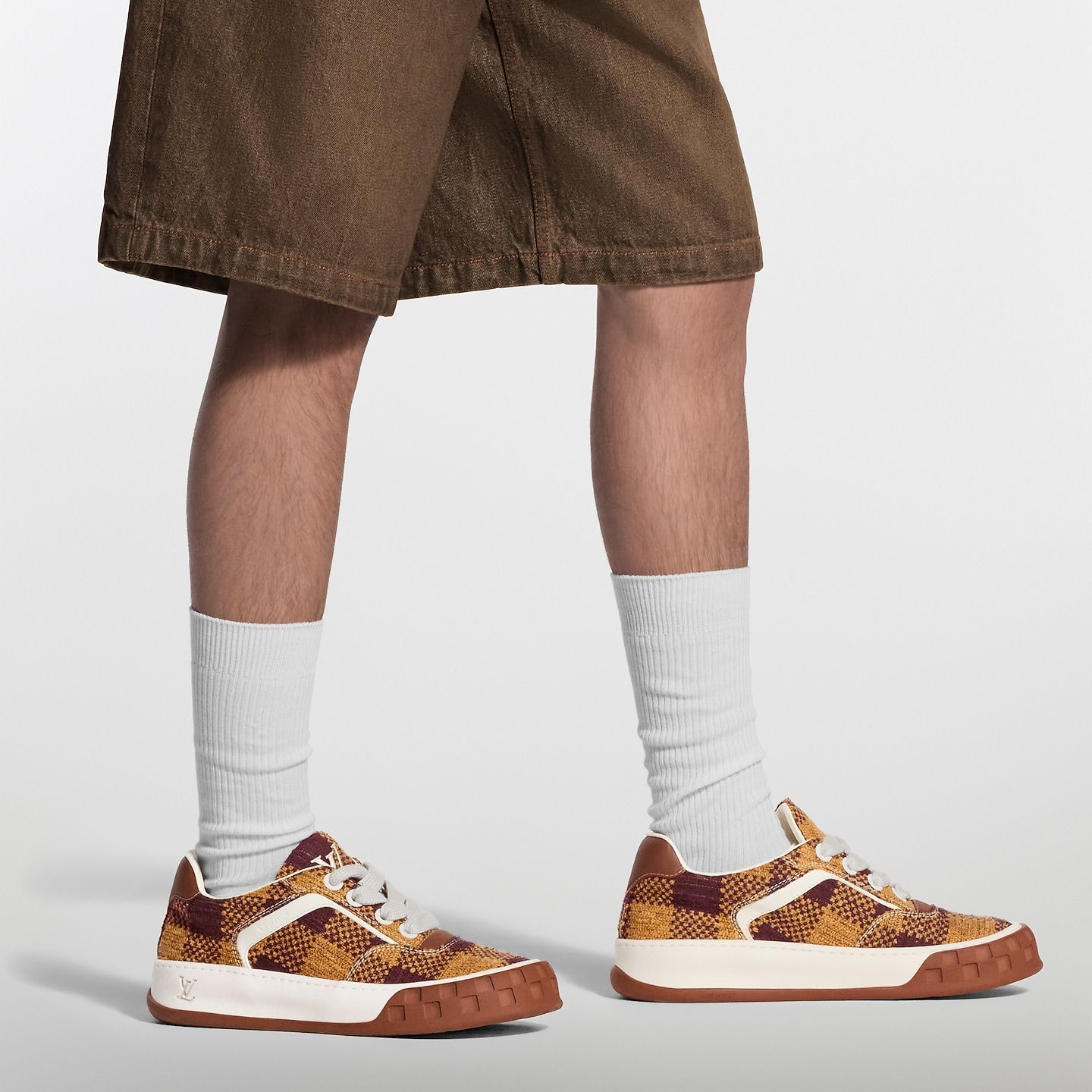  Giày Louis Vuitton LV Tilted Trainers 'Yellow' 