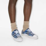  Giày Nam Burberry Check Sneakers 'Hyacinth' 