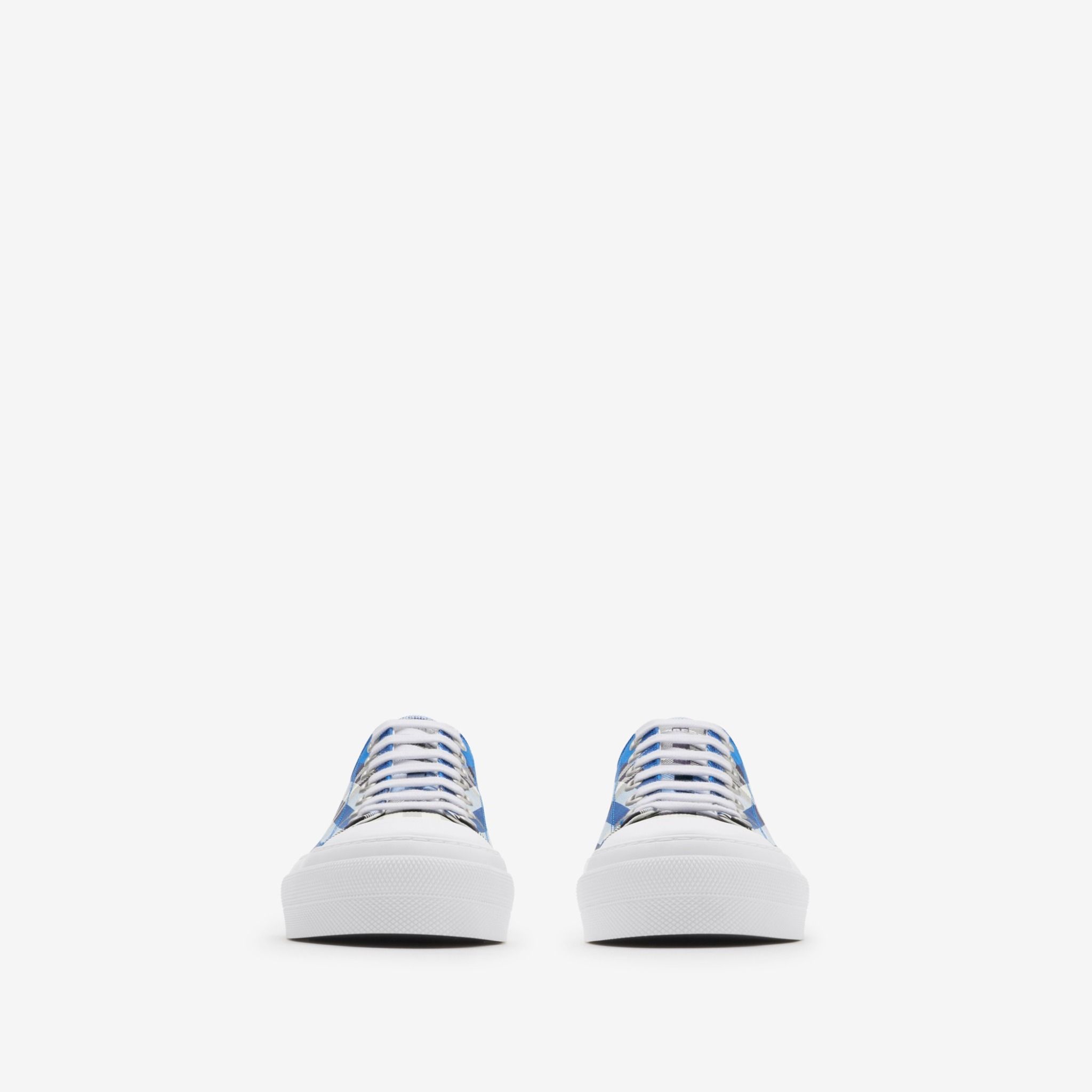  Giày Nam Burberry Check Sneakers 'Hyacinth' 