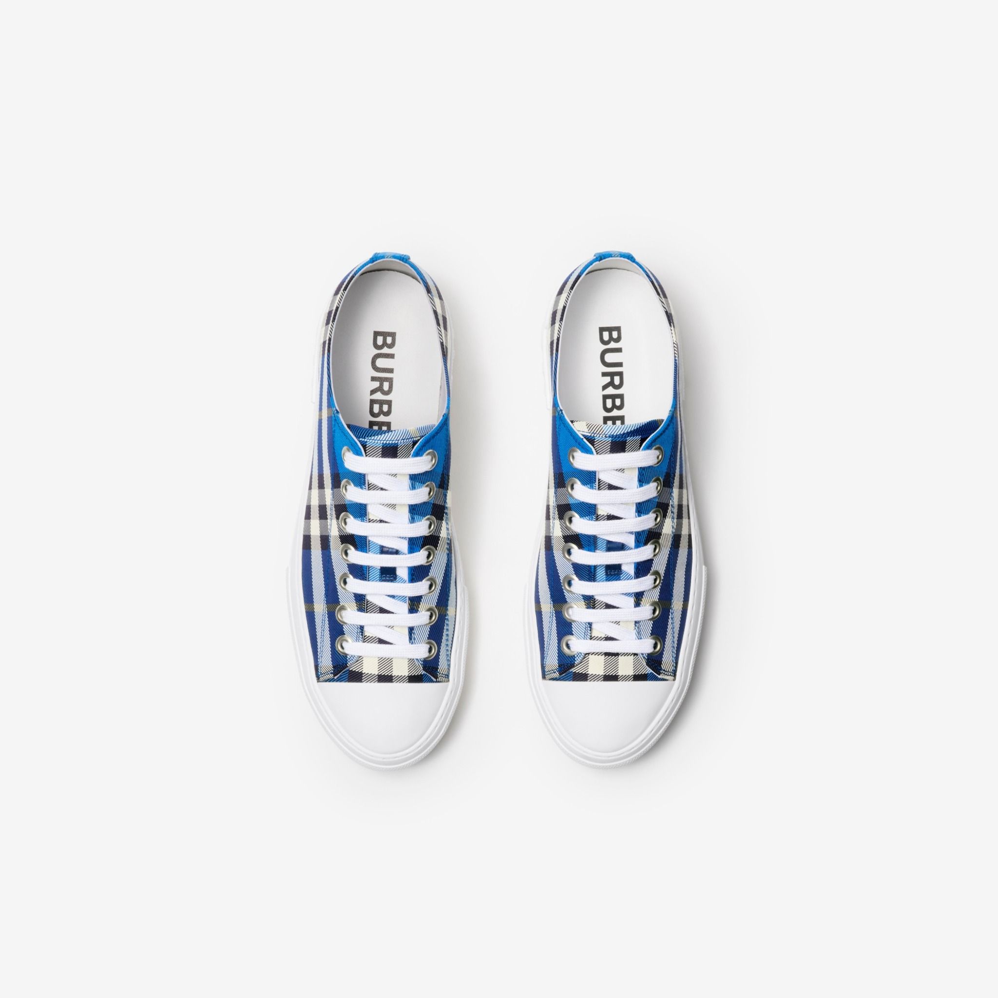 Giày Nam Burberry Check Sneakers 'Hyacinth' 