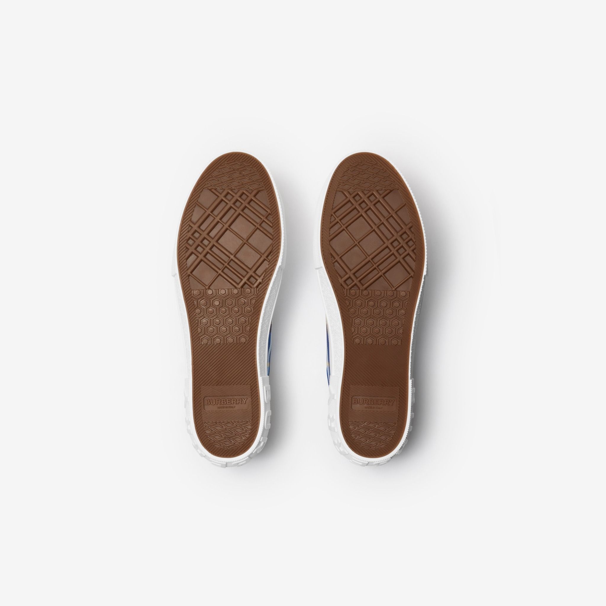  Giày Nam Burberry Check Sneakers 'Hyacinth' 