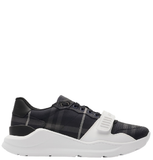  Giày Nam Burberry Check Sneakers 'Storm Blue' 