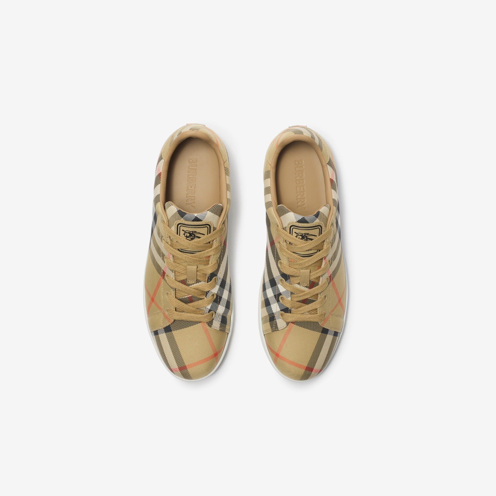  Giày Nữ Burberry Check Set Sneakers 'Beige' 