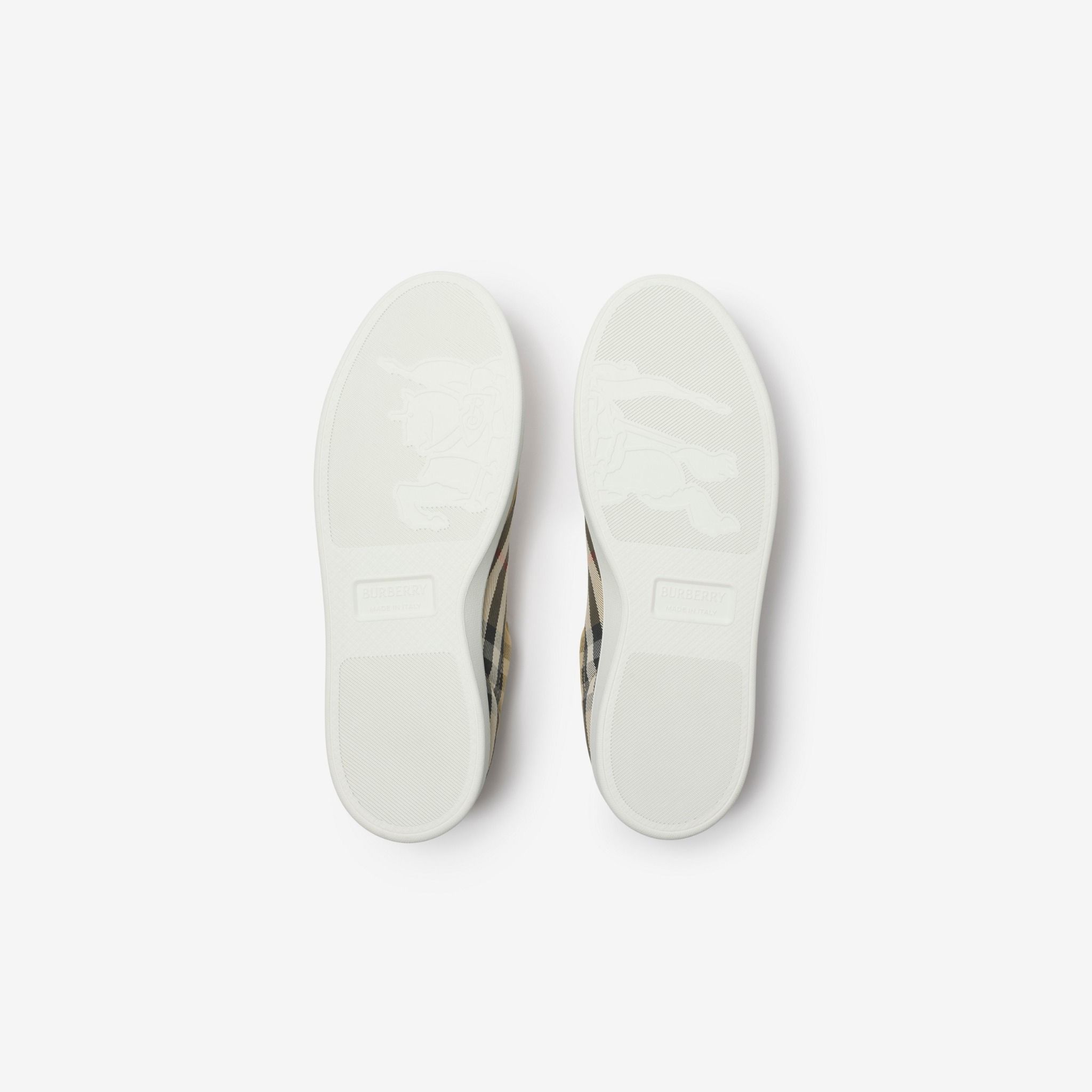  Giày Nữ Burberry Check Set Sneakers 'Beige' 