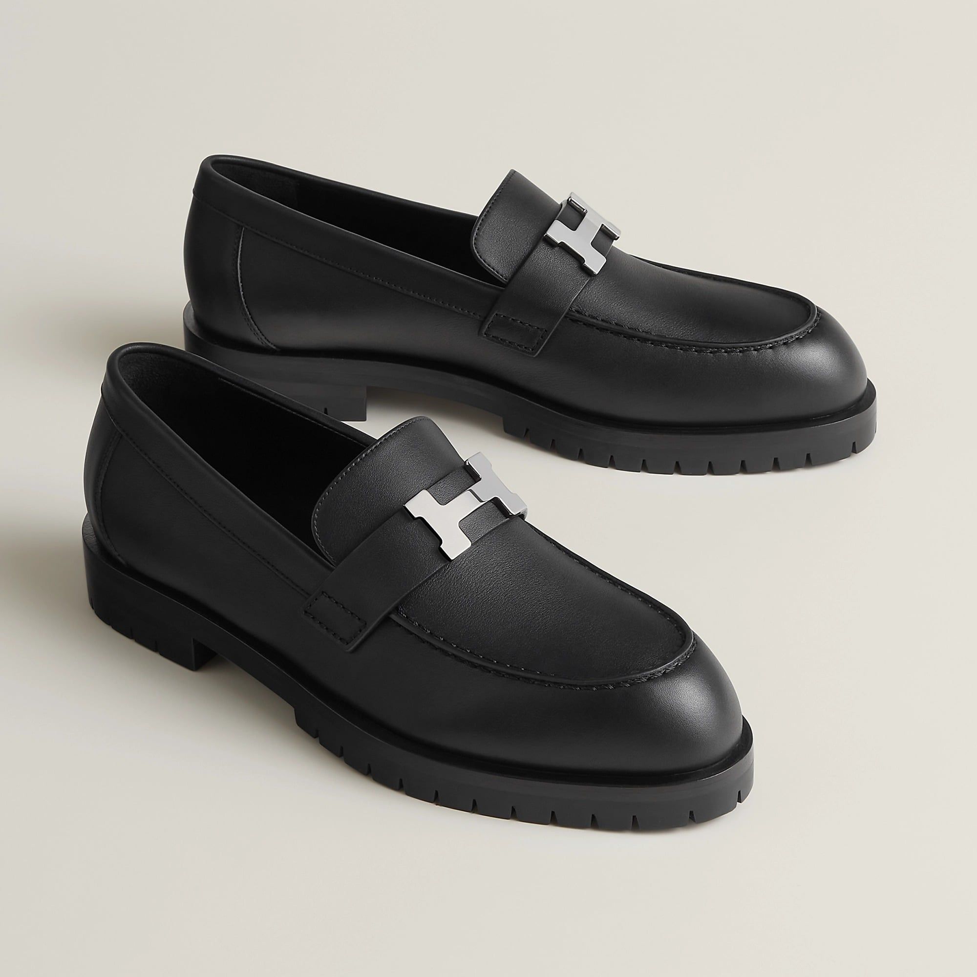  Giày Nữ Hermes Faubourg Loafer 'Noir' 