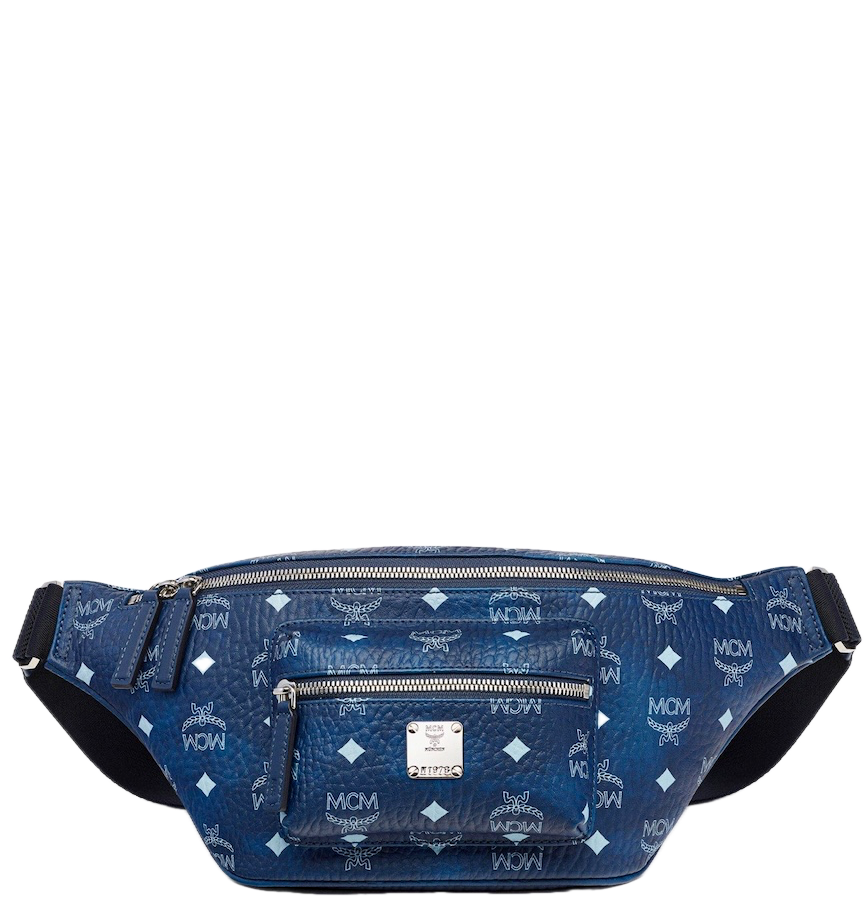  Túi MCM Fursten Belt Bag 'Blue Visetos' 