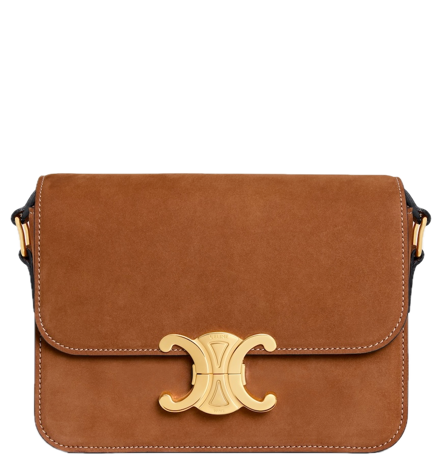  Túi Nữ Celine Teen Triomphe Bag 'Camel' 