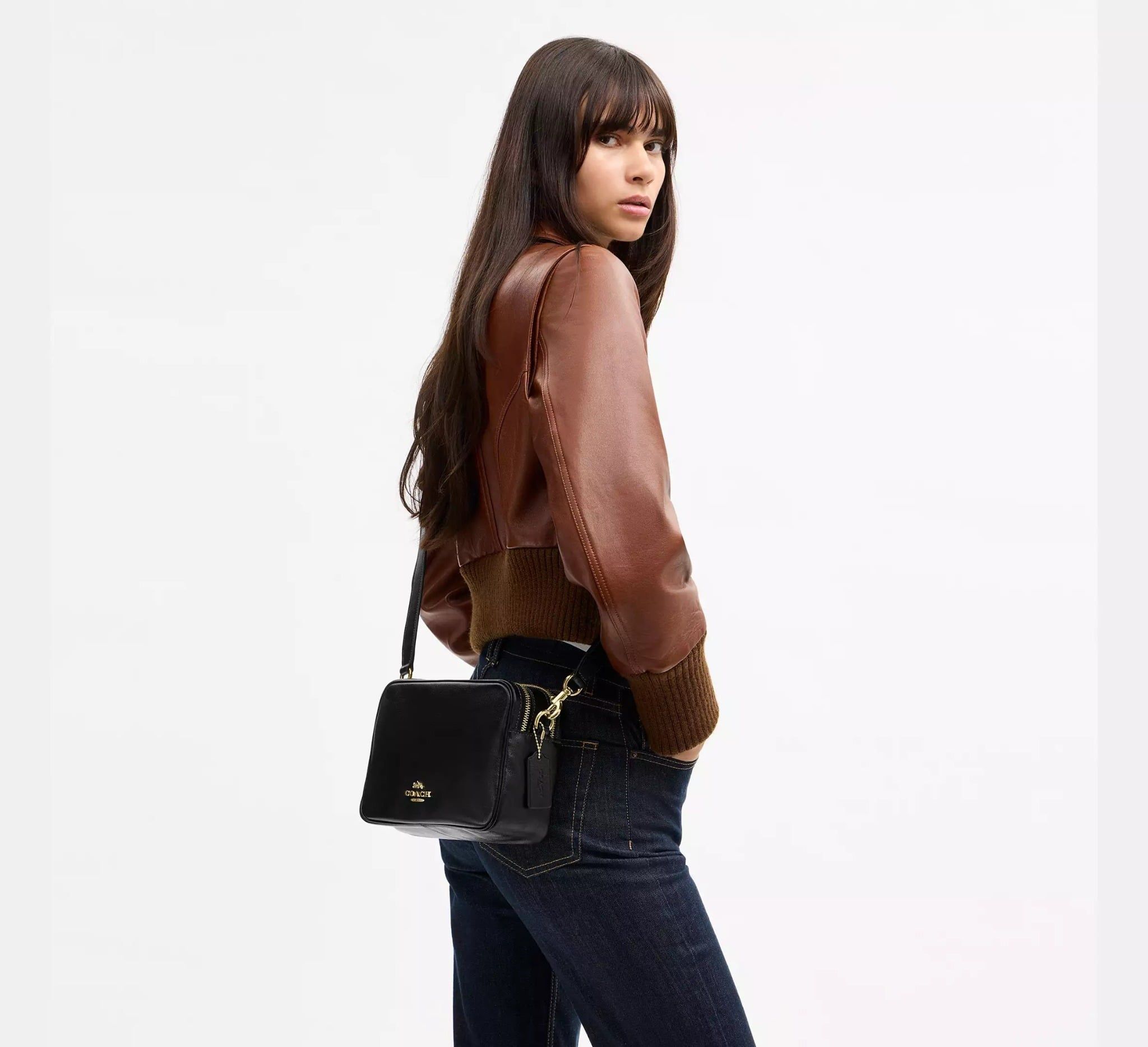  Túi Nữ Coach Carey Crossbody Bag 'Black' 