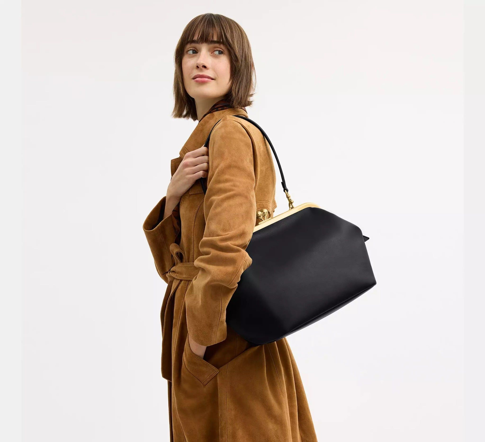  Túi Nữ Coach Kisslock Frame Bag 27 'Black' 