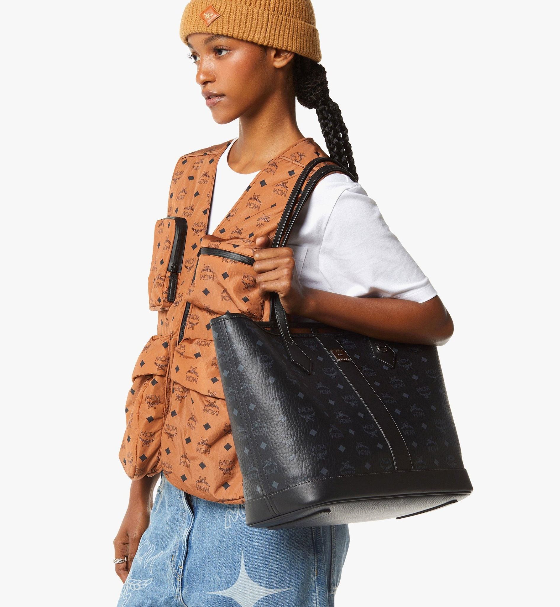  Túi Nữ MCM New Liz Medium Shopper Bag 'Black' 