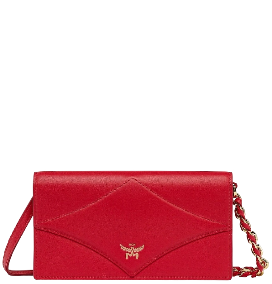  Ví MCM Diamond Chain Wallet 'Candy Red' 