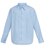  Áo Ami De Coeur Wide Sharp Collar Shirt 'Blue' 