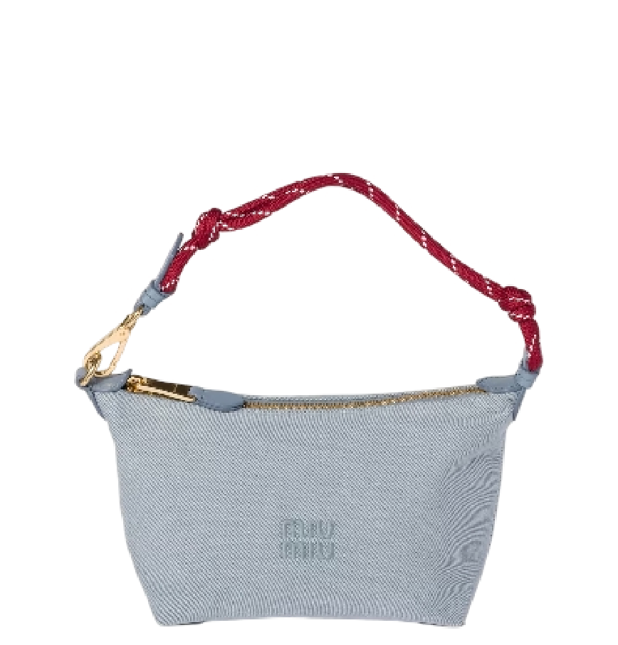  Túi Nữ Miu Miu Spirit Gabardine Pouch 'Amaranth' 