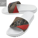  Dép Nam Fendi Rubber Fussbetts Slides 'Multi' 