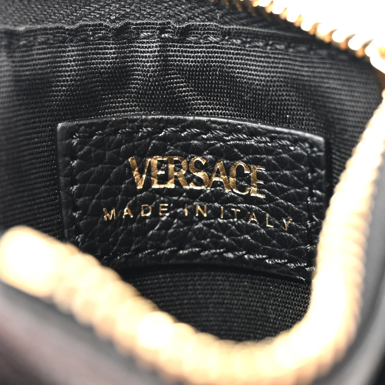  Ví Nữ Versace Grained Calfskin Virtus 'Black' 