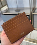  Ví Nữ Versace Grained Calfskin Virtus 'Brown' 
