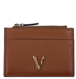  Ví Nữ Versace Grained Calfskin Virtus 'Brown' 