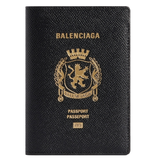  Ví Balenciaga Passport Holder 'Black' 