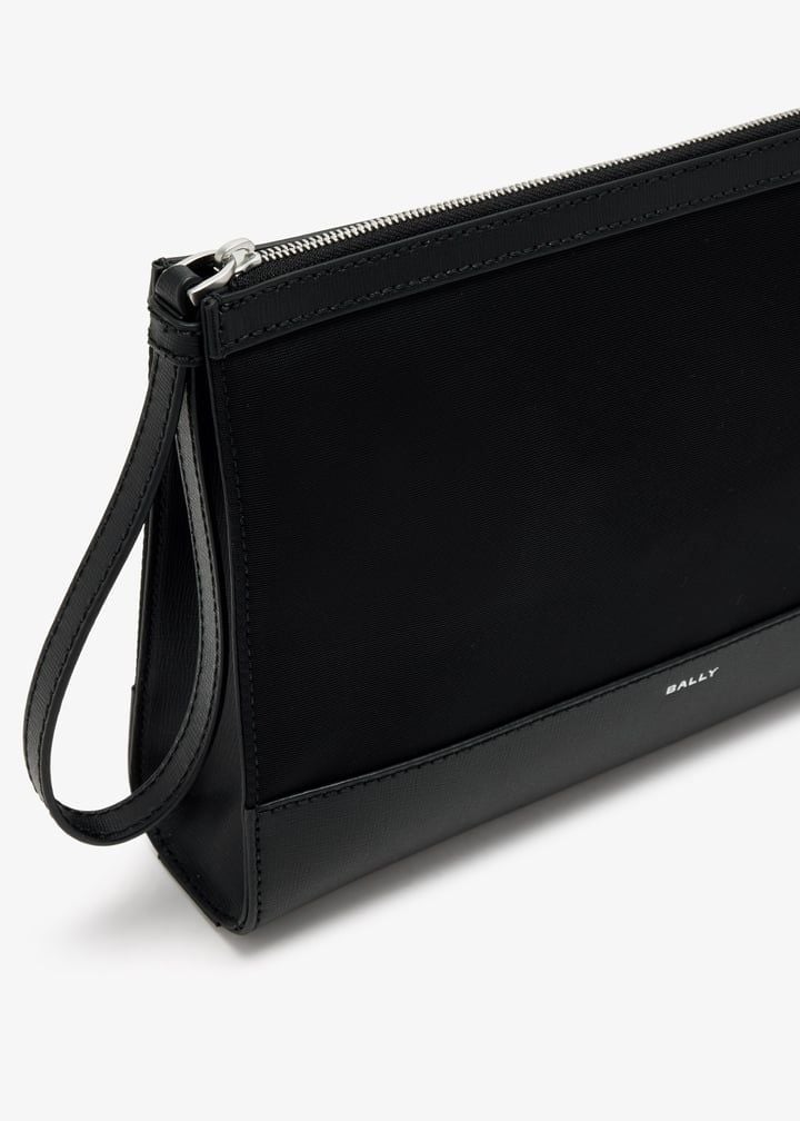  Ví Bally Clutch Leather 'Black' 