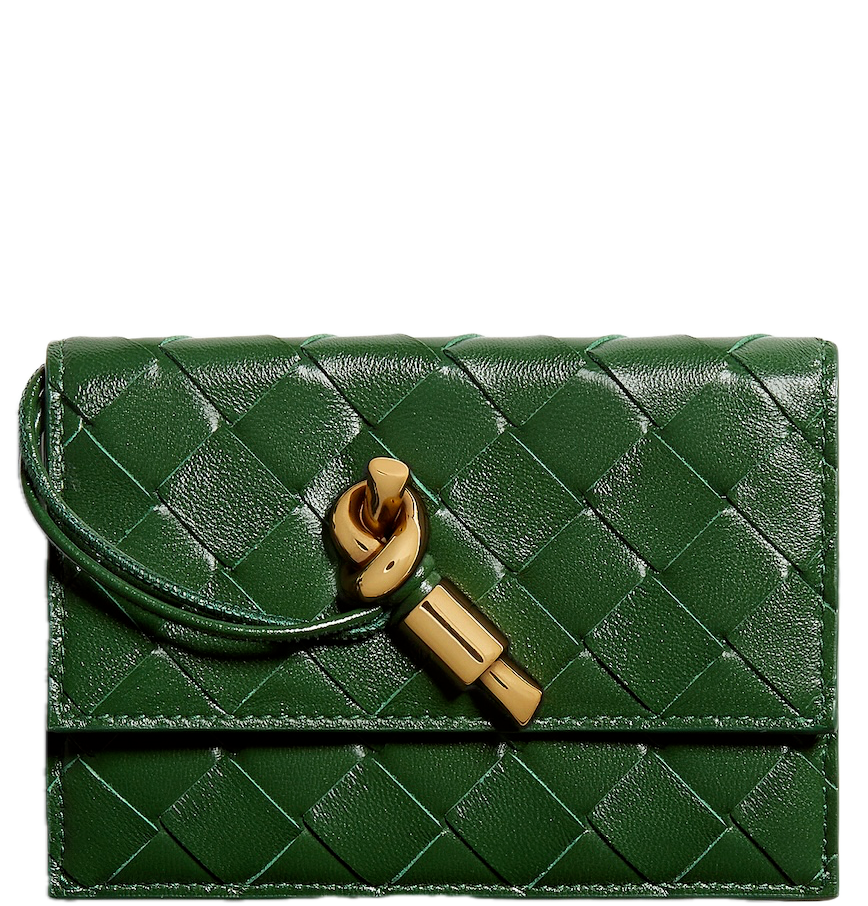  Ví Bottega Veneta Andiamo Zipped Card Case 'Basil' 