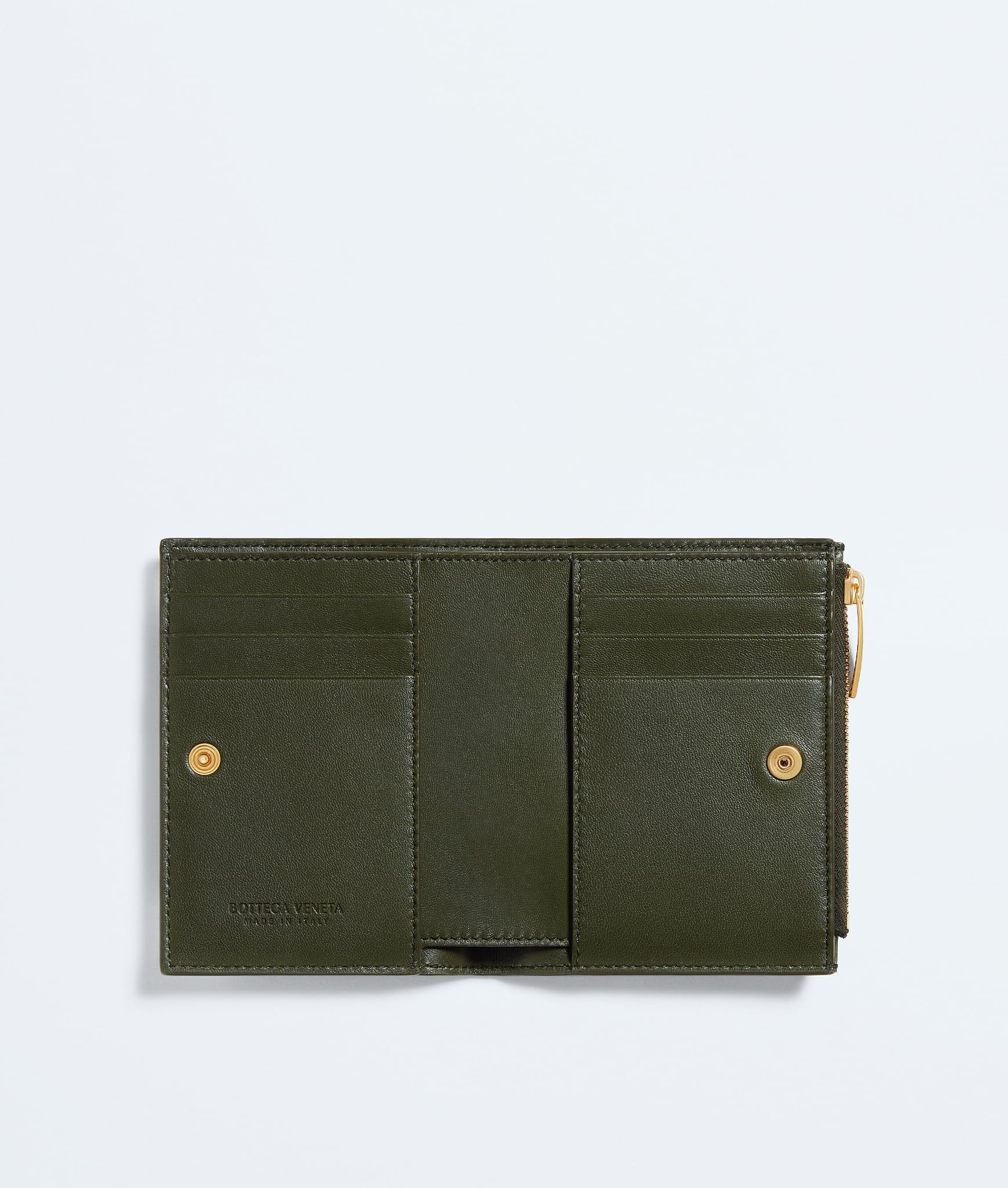  Ví Bottega Veneta Intrecciato Bi-Fold Wallet 'Green' 