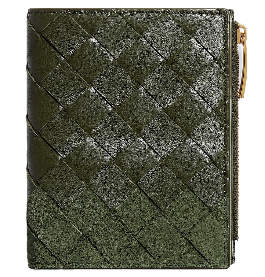  Ví Bottega Veneta Intrecciato Bi-Fold Wallet 'Green' 