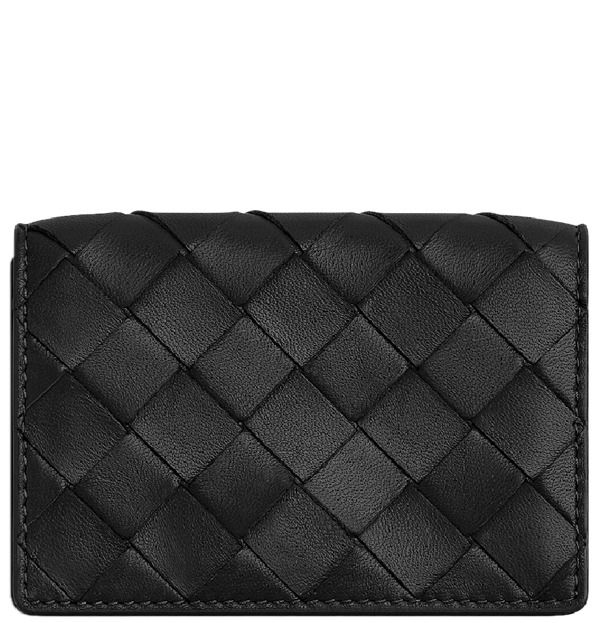  Ví Bottega Veneta Intrecciato Card Case 'Black' 