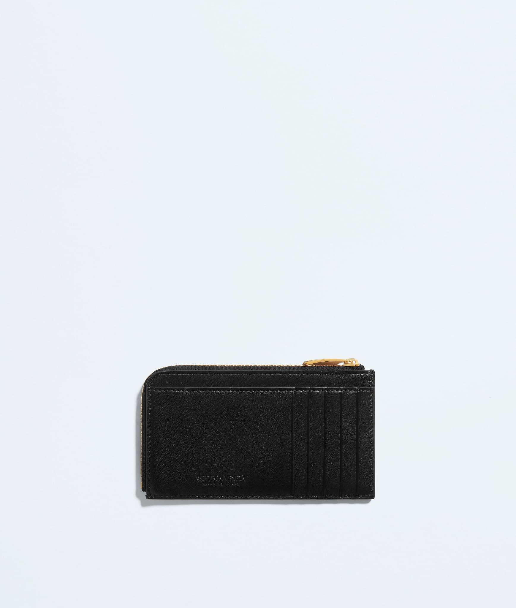 Ví Bottega Veneta Intrecciato Zipped Card Case 'Black' 